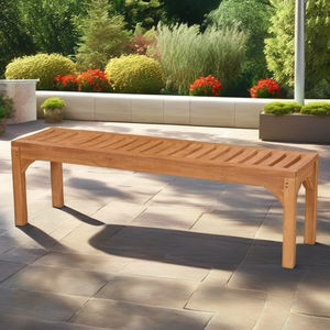 Alta calidad Indonesia teca al aire libre Madison sin espalda 150 cm Banco combinación de cómodo y naturalmente elegante - Product Image 2