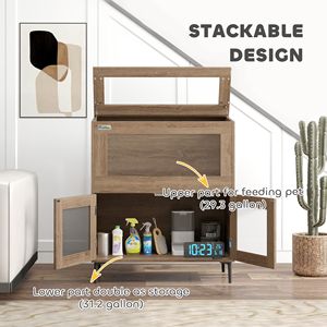 Terrario Impilabile in Plastica da 60,5 Galloni con Apertura Superiore e Fori di Ventilazione per Draghi Barbuti, Lucertole, Serpenti, Criceti - Product Image 4