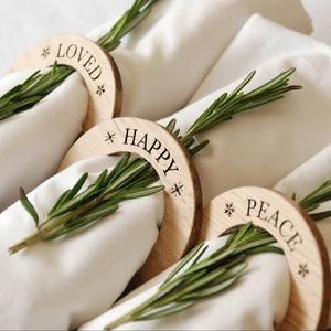 Wooden handmade new napkin ring <b>top</b> seller with custom names and logo high quality - <b>table</b> <b>decor</b> - Product Image 1
