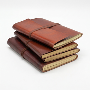 Cuadernos de bocetos de cuero de tapa dura hechos a mano con papel de algodón vintage de borde deshilachado, calidad artesanal premium para artistas y escritores - Product Image 1