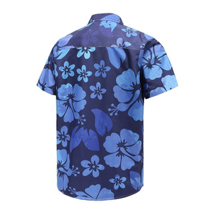 Chemise de plage à imprimé floral pour homme de haute qualité, polyester et élasthanne, respirante, décontractée, à boutons - Product Image 4