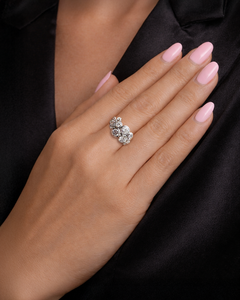 Anillo de Oro Sólido de 18k, Estilo Antiguo de Lujo Ligero, con Diamante Suelto Cultivado en Laboratorio de 2.50ct, Anillos de Moda de Alta Gama para Combinar en Capas - Product Image 2