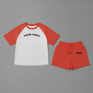 Conjunto de Dos Piezas de Verano para Mujer, Camiseta y Pantalones Cortos, Casual, Transpirable, de Alta Calidad, con Logotipo Personalizado, al por Mayor - Product Image 5