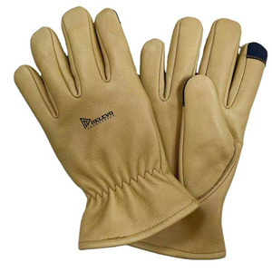 Gants en cuir de vache d'hiver confortables et chauds, personnalisables avec logo et taille sur mesure, de haute qualité - Product Image 5
