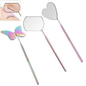 Large Butterfly Lash <b>Mirror</b> Stainless Steel Frame with Zinc Alloy Finishing Single-Sided Eyelash Extensions Accessories Supplies - Product Image 1