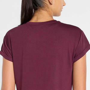 T-shirt pull-over pour femme à prix abordable, personnalisé, uni, teint, nouvelle collection, vente chaude - Product Image 4