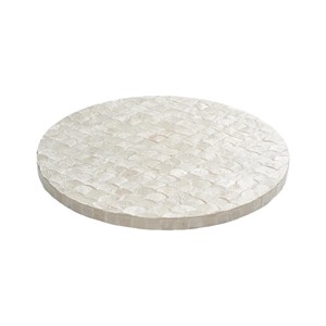 Capiz Shell Inlay Spinning Tray - Product Image 1