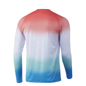 เสื้อตกปลาผู้ชาย OEM แขนยาว 100% โพลีเอสเตอร์ แบบสวม ระบายอากาศได้ดี แห้งเร็ว ป้องกันรังสียูวี UPF 50+ - Product Image 6