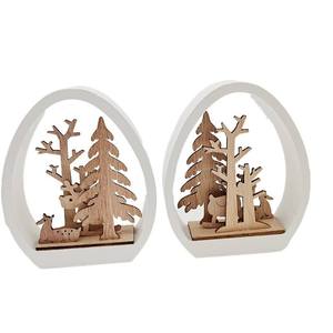 Decoración Navideña de Madera para Escritorio, Árbol de Navidad de Madera de Alta Calidad para Interiores - Product Image 4