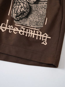 Pantalones Cortos Deportivos para Hombre, Transpirables, Ecológicos, de Algodón/Poliéster, con Cordón en la Cintura y Bolsillos para Entrenamiento Intenso - Product Image 5