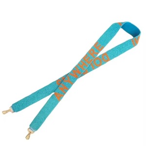 <b>CRYSTAL</b> <b>CRAFT</b> Embroidered Glass Bead Handmade Customizable Color & Logo Purse Strap - Product Image 5