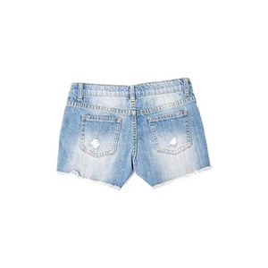 Fabricante de Jeans: Shorts de Mezclilla Casuales de Pierna Ancha para Mujer, de Cintura Alta, Lavados, Lisos y Holgados, Ideales para Verano - Product Image 4