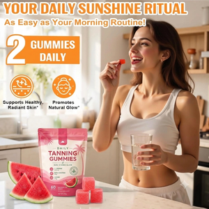 กัมมี่รสแตงโมแท้ 100% สำหรับความงาม กัมมี่สำหรับผิวแทน 60 เม็ด บรรจุภัณฑ์แบบกำหนดเอง ขายส่งจำนวนมาก ผู้จัดจำหน่ายจากอินเดีย - Product Image 4