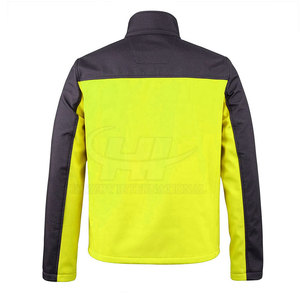 Veste Softshell Hiver Col Montant Logo Avant Respirante Écologique Personnalisable Extérieur Homme Haute Qualité Vente en Gros - Product Image 3