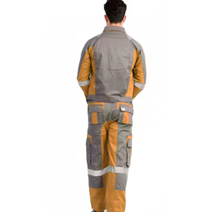 Gariox Apparel <b>Waterproof</b> Hi Vis Reflective Safety Coverall ANSI Class 2 EN ISO 20471 Industrial Construction Jumpsuit OEM - Product Image 6