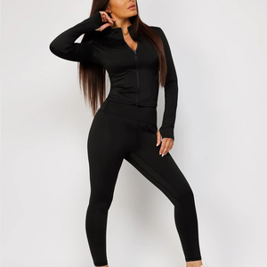Conjunto Deportivo de Yoga de 3 Piezas para Mujer, Otoño e Invierno, Nuevo Estilo, Color Sólido, para Gimnasio y Entrenamiento - Product Image 6