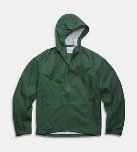 <b>Men's</b> Light Gray Hooded Waterproof Windbreaker <b>Jacket</b> Casual Spring Polyester Zipper Closure Regular <b>Jacket</b> For <b>Men</b> - Product Image 3