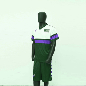 ชุดเซ็ตเสื้อยืดและกางเกงขาสั้นผู้ชายลายไทได ผ้าฝ้าย 100% ระบายอากาศดี สไตล์ลำลองสมาร์ทแคชชวล ลายการ์ตูน 2 ชิ้น สำหรับฤดูร้อน - Product Image 1