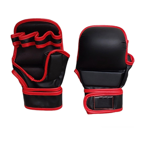 Professional MMA & Boxing <b>Gloves</b> PU Leather Custom Logo Closure <b>Training</b> <b>Gloves</b> Non-Slip Adjustable Wrist Strap Made in Pakistan - Product Image 1