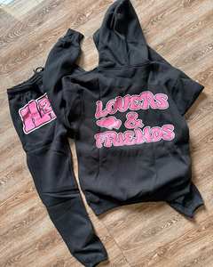 ชุดวอร์มผู้ชายคุณภาพหรูหรา เสื้อฮู้ดดี้หนานุ่มและกางเกงขายาว สไตล์สตรีทแวร์ จากผู้ผลิต - Product Image 5