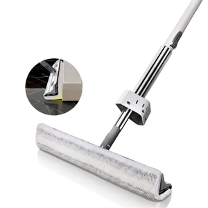 HOLAMOPA Serpillère à essorage mains libres avec système d'auto-nettoyage et tête profilée unique pour le nettoyage des murs, des plinthes et des interstices - Product Image 5