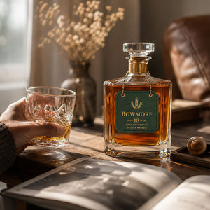 Étiquette personnalisée en cuir véritable pour carafe, étiquette de bouteille de whisky, de vin ou de liqueur, accessoires de bar en gros, cadeau - Product Image 4