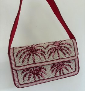 Palm Tree <b>Seed</b> Beaded Embroidery <b>Storage</b> Bag Women Shoulder Bag Designer Handbag Fashion Purse Evening Tote Wedding Gift Clutch - Product Image 1