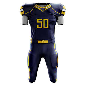 Ensemble d'uniformes de football américain personnalisés par sublimation, vente en gros, vêtements d'équipe, uniformes de football américain respirants - Product Image 2