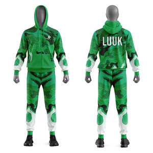Men's Hooded Tracksuit <b>Camouflage</b> Print Full Length Zipper Front Quick Dry Polyester Sportswear Spring Adult Fit - Product Image 3