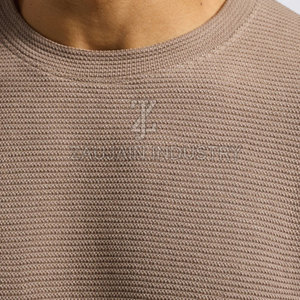 Chemise à manches longues décontractée en coton mélangé de qualité supérieure pour homme, tricot gaufré, matière respirante, tenue quotidienne confortable - Product Image 5