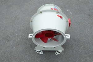 Ventilador Axial Fabricado en Vietnam AXP-5-3D con Base de Acero al Carbono y Rodamientos de Bolas para Extracción de Humo en Pasillos, Accionamiento Directo - Product Image 4