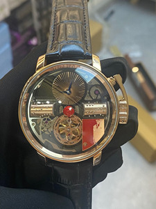 Exquisitely Designed Luxurious Cowhide Strap, Casual Travel, Banquet Tourbillon Automatic <b>Mechanical</b> Men's <b>Watch</b> - Product Image 1