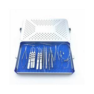 Ensemble de 21 instruments de microchirurgie ophtalmique orthopédique pour la chirurgie de la cataracte, avec plateau de stérilisation, boîte en acier inoxydable - Product Image 3