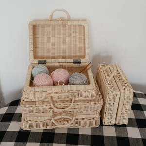 Maletas de mimbre hechas a mano para viaje, bolsos de viaje de lujo, elegantes, de alta calidad, hechas a mano, para la exportación desde Vietnam - Product Image 2