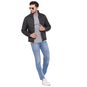 Vente en gros Vestes solides pour femmes Manteaux en duvet bouffant épais et chauds Veste bouffante d'hiver personnalisée à fermeture éclair pour hommes - Product Image 4