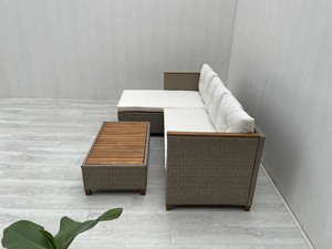 High Quality Modern Luxury Outdoor Rattan Sofa Set Cushion Waterproof Garden Furniture Hotel Patio Living Room Apartment - Product Image 4