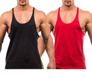 เสื้อกล้ามผู้ชาย OEM ราคาถูก พิมพ์ลายตามสั่ง เสื้อกล้ามออกกำลังกายผ้าฝ้าย เสื้อกล้ามรัดรูปผู้ชาย เสื้อกล้ามชายแบบริบ - Product Image 1