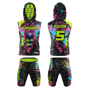Custom Design Flag Football 7 on 7 Team Clubs Uniform Kit 100% Polyester Breathable Jersey Shorts Hoodie <b>Backpack</b> - Product Image 2