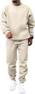 Premium Tracksuit Set Hoodie And Jogger Sportswear Custom Logo Tracksuit <b>Men</b> Activewear Set Heavyweight Fleece Tracksuit - Product Image 1