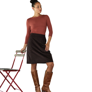 Falda midi estampada para mujer con tela transpirable de verano - Product Image 4