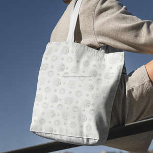 Bolsa de Lona de Algodón Estampada a Mano con Diseños Florales para Uso Casual de Verano, Bolsas de Mano Estampadas a Mano - Product Image 1