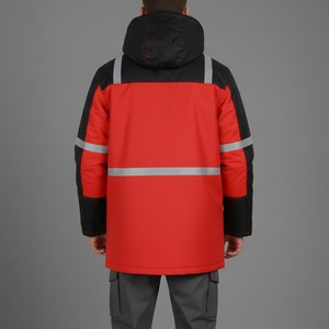 Premium Reflective Polyester <b>Jacket</b> High Visibility Material Custom Safety Work <b>Jacket</b> for Unisex Outdoor Use Digital Printing - Product Image 5