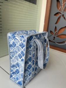 Bolsos de Mano de Algodón Acolchado Kantha Artesanales, Tela Reciclada, Uso Diario de Verano, Cierre de Cremallera Hecho a Mano, Cadenas - Product Image 6