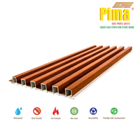 Panel de Pared de PVC WPC, Insonorizante, Ignífugo, Impermeable, Ecológico, Reciclable, Acanalado, para el Hogar, Diseño Moderno, Textura 3D