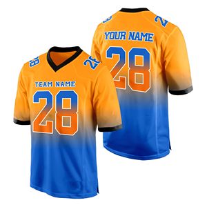 Uniforme de Fútbol Americano Personalizado de Gran Tamaño, Tela de Secado Rápido, Diseño de Dos Tonos, Gráficos Personalizados, Antiencogimiento, Sublimación Completa - Product Image 6