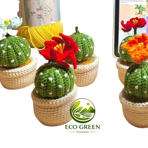 Flores de Ganchillo Hechas a Mano, Mini Plantas Artificiales Lindas para Decoración de Escritorio, Hogar u Oficina, Regalo de Cumpleaños o Día de la Madre, Venta al Por Mayor - Product Image 5
