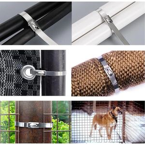 Fascette in Acciaio Inox 304, 4 Misure - 30 cm, 25 cm, 20 cm, 15 cm, Fascette Multiuso per Uso Esterno - Product Image 6