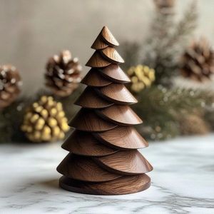 Sculpture en bois de table pour la décoration de la maison Figurine et jouet de Noël - Product Image 3