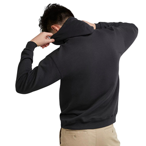 `Long Sleeve <b>Hoodie</b> With Front Pockets Adjustable Drawstring Comfort Fit Basics Cotton Blended Men's <b>Lightweight</b> <b>Hoodie</b> - Product Image 6