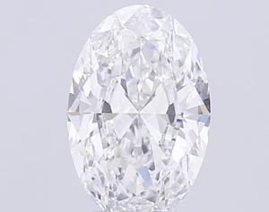 Diamant blanc ovale de 4 carats, de forme brillante, avec une symétrie exceptionnelle et un feu glacé époustouflant, pour la création de bijoux fins sur mesure. - Product Image 1
